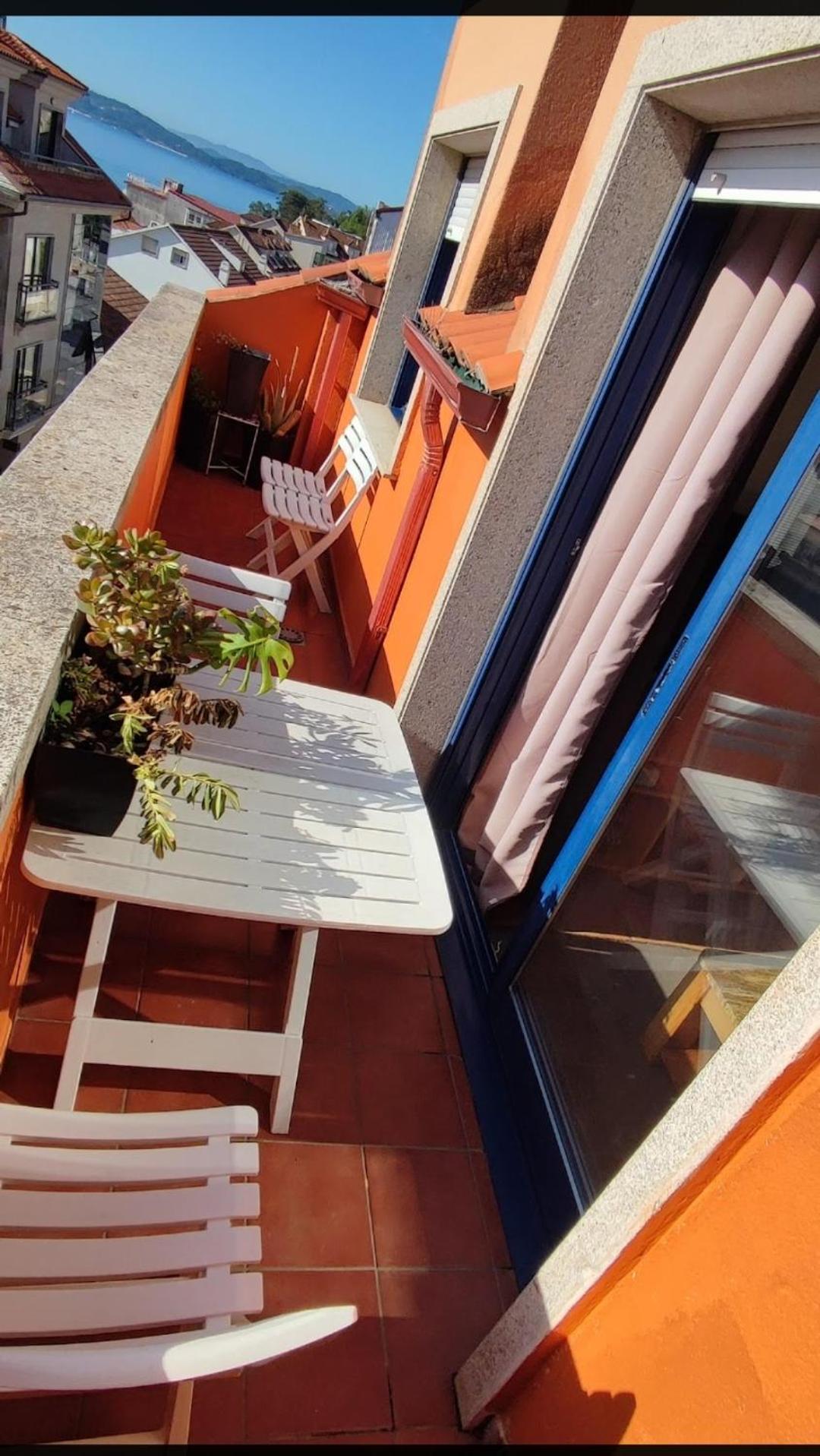 Ferienwohnung Aticos Con Terraza Vistas Urbanos 100 Playa Sanxenxo Exterior foto